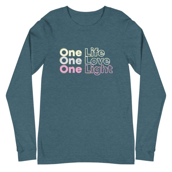 One Life One Love One Light Unisex Long Sleeve Tee 7